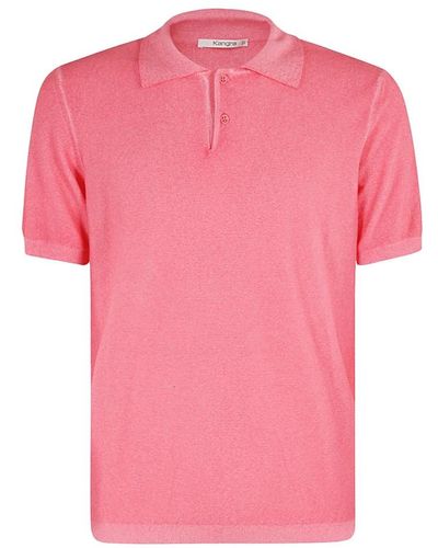 Kangra Klassisches polo-shirt für männer - Pink