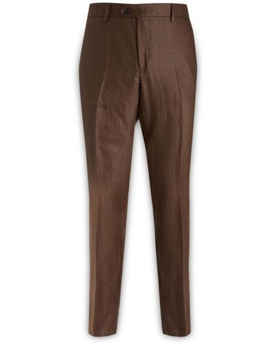 Brian Dales Trousers > suit trousers - Marron