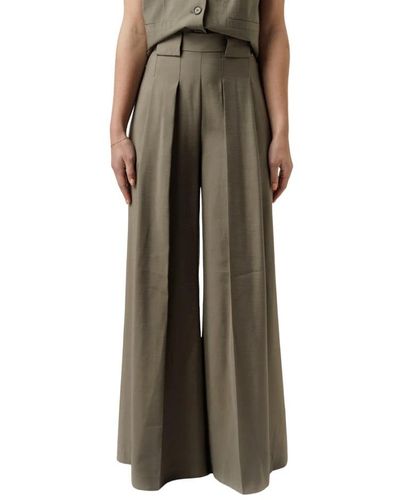 Mos Mosh Wide Trousers - Green