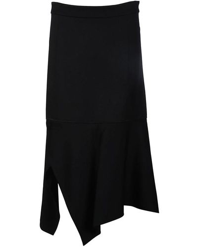 Victoria Beckham Eleva tu estilo invernal con esta hermosa falda midi roja candy - Negro