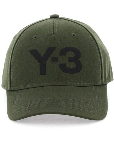 Y-3 Baseballkappe mit logo-stickerei - Grün