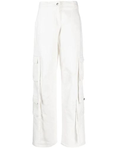 ANDREA ADAMO Wide pantaloni - Bianco