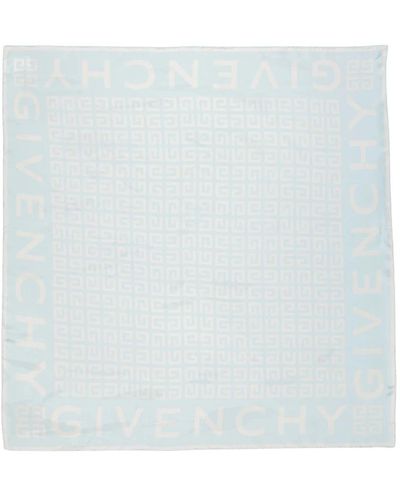 Givenchy Seidenschal mit 4g-print - Blau