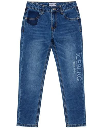 Iceberg Slim-fit jeans - Blau