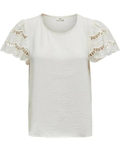 Jacqueline De Yong Tops > t-shirts - Blanc