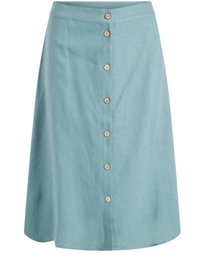 Vila Clothes Women's Skirt - Blau