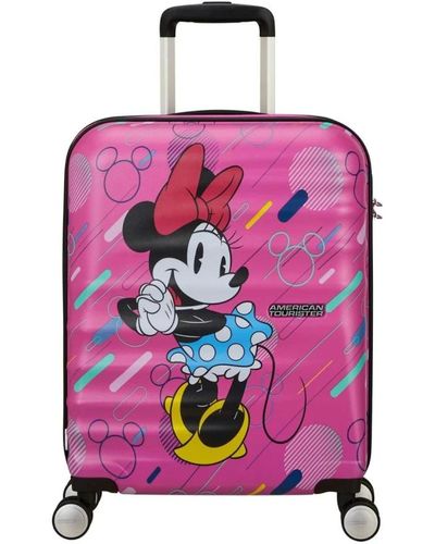 American Tourister Disney wavebreaker valigie e trolley - Rosa