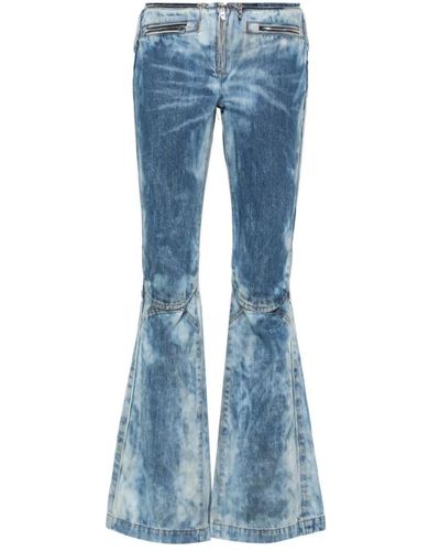 DIESEL Vintage flare jeans mit distressed details - Blau