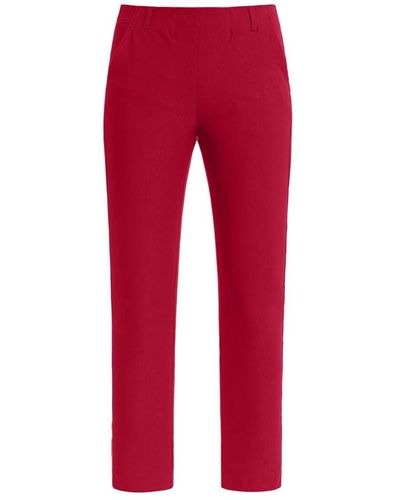 LauRie Slim-fit trousers - Rojo