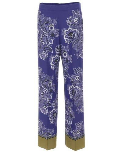 Etro Wide Trousers - Blue