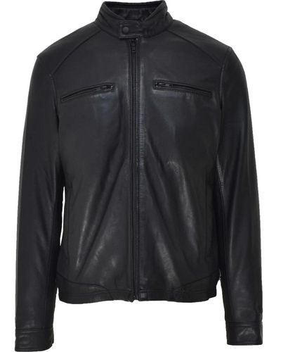 Arma Leather Jackets - Black