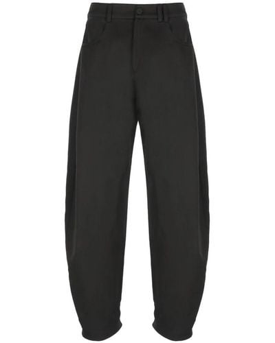 Pinko Cropped Trousers - Black