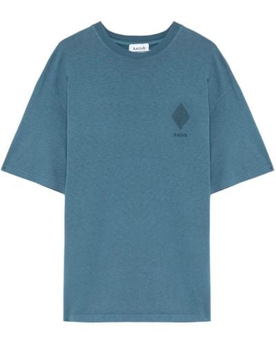 AMISH Moderner kurzarm-t-shirt - Blau