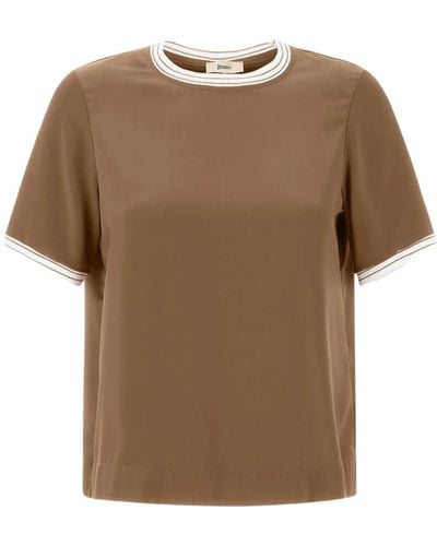 Herno T-Shirts - Brown