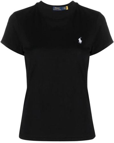 Ralph Lauren 007 polo camiseta negra - Negro