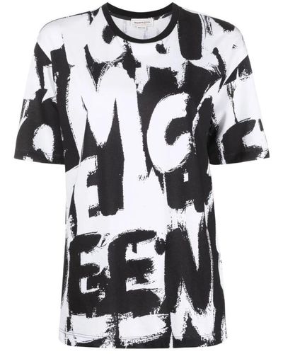 Alexander McQueen T-Shirts - Black