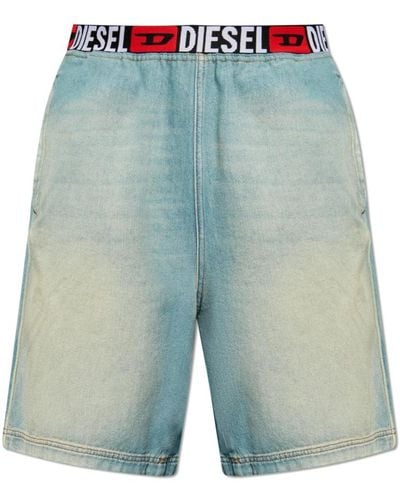 DIESEL Denim shorts `d-boxi-s` - Blu