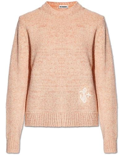 Jil Sander Sweater with logo - Rosa