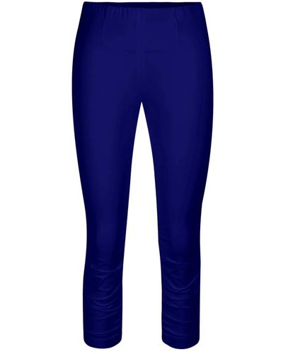 RAFFAELLO ROSSI Cropped trousers - Azul