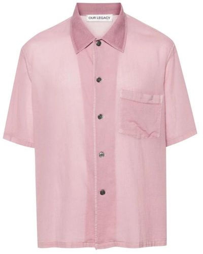 Our Legacy Short sleeve shirts - Pink