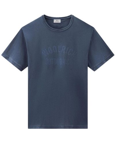 Woolrich Tops > t-shirts - Bleu