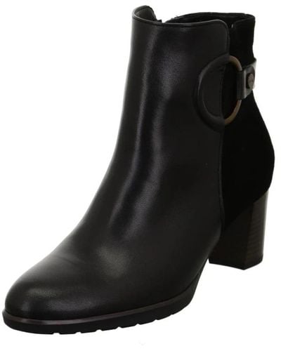 Ara Heeled Boots - Black