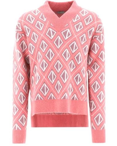 Dior V-Neck Knitwear - Pink