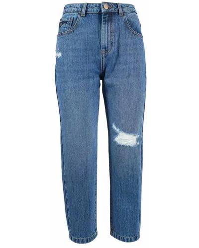 Yes-Zee Jeans > cropped jeans - Bleu