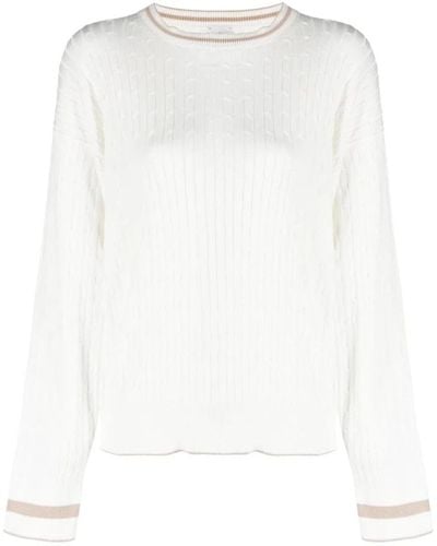 Eleventy Round-Neck Knitwear - White