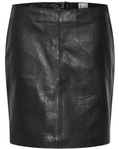 My Essential Wardrobe Leather Skirts - Black