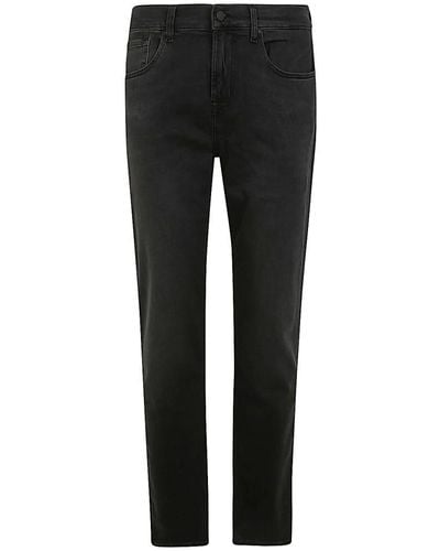 7 For All Mankind Slim-Fit Jeans - Black