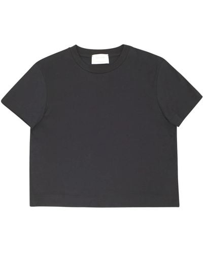 Daniele Fiesoli Camiseta crop de algodón - Negro