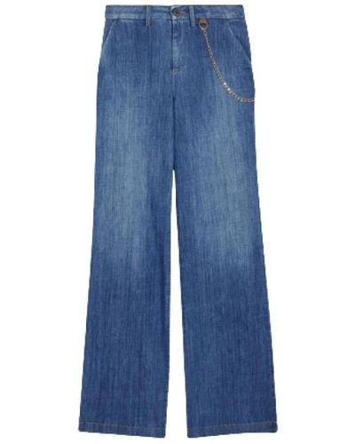 Liu Jo High-Waist New Flare Denim Jeans - Blau