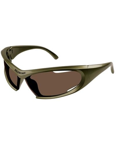 Balenciaga Grüne sonnenbrille für den täglichen gebrauch - Braun