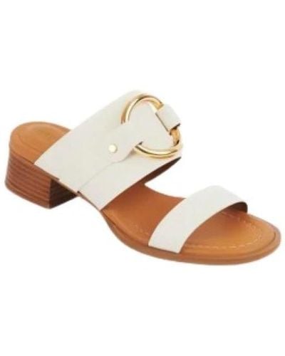 Chloé Shoes > heels > heeled mules - Blanc