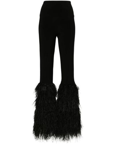 Norma Kamali Slim-Fit Trousers - Black