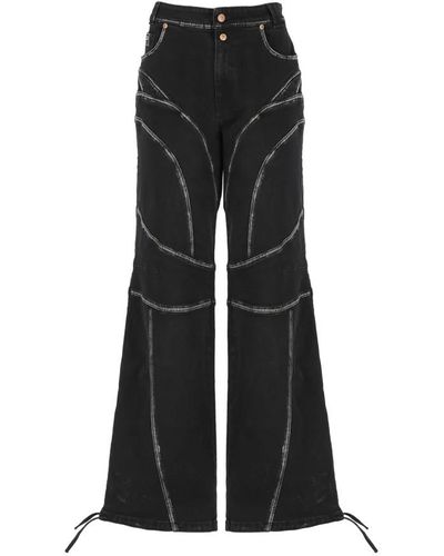 Versace Jeans Couture Wide Jeans - Black