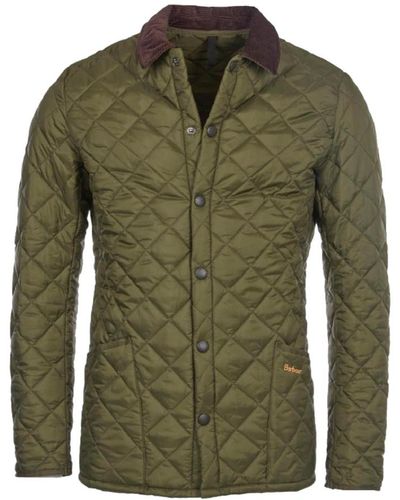 Barbour Olive Heritage Liddesdale Jacke - Grün