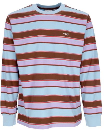 Obey Long Sleeve Tops - Rot