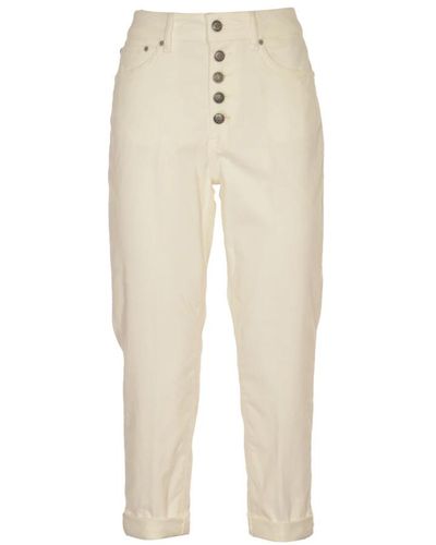Dondup Pantalones blancos para mujeres - Neutro