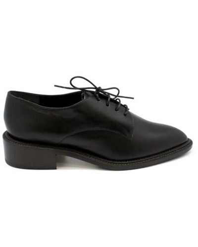 Walter Steiger Zapatos oxford de cuero negro
