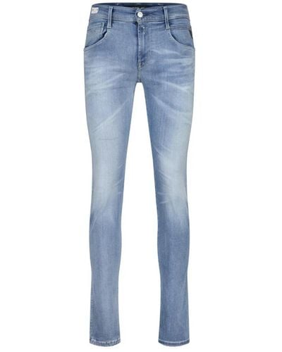 Replay Hyperflex stretch slim-fit 5-tasche jeans - Blu