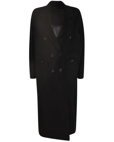 Blazé Milano Double-Breasted Coats - Black