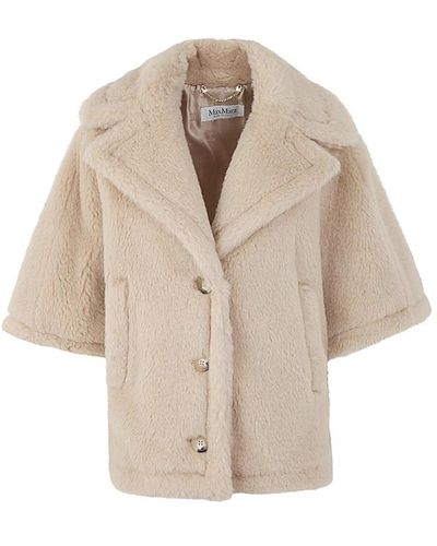 Max Mara Jackets > faux fur & shearling jackets - Neutre