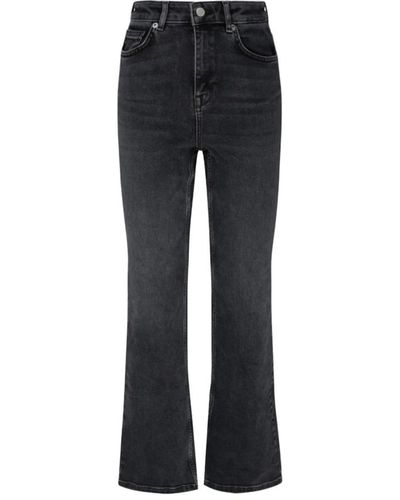 SELECTED Flared Jeans - Schwarz