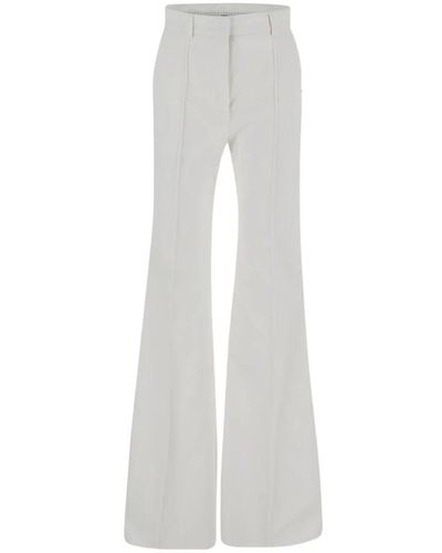 Sportmax Pantalones norcia de algodón - Gris