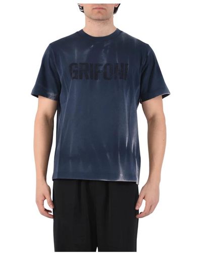Mauro Grifoni Grifoni t-shirt con stampa - Blu