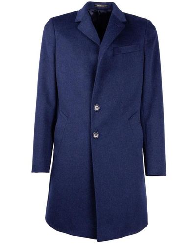 Loro Piana Coats > single-breasted coats - Bleu