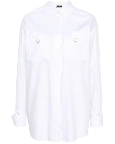 Elisabetta Franchi Stilvolles hemd - Weiß