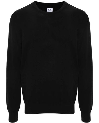 C.P. Company Round-Neck Knitwear - Black